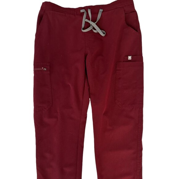 Figs Technical Collection burgundy scrub pants M - Picture 1 of 5